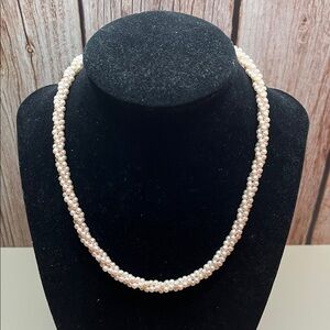 Elegant Pearl Beaded Necklace